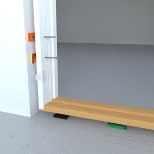 Leveling-of-door-frame