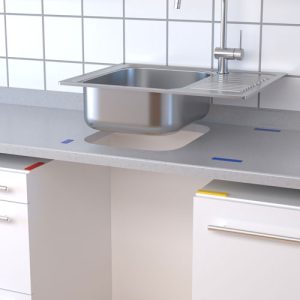 Mounting-of-kitchen-closeup